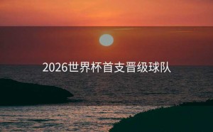 2026世界杯首支晋级球队